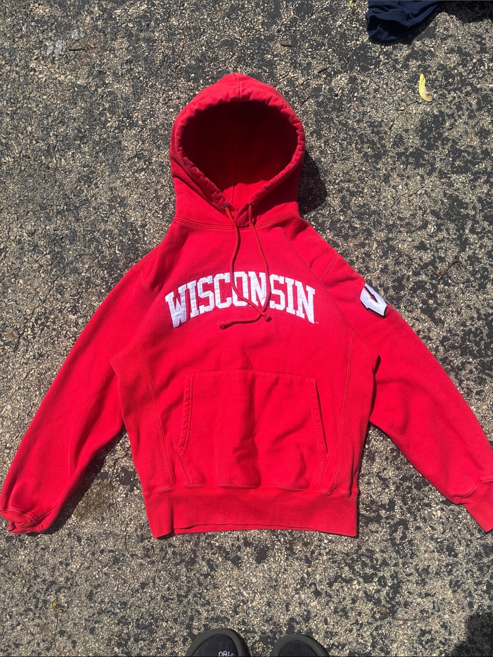Vintage Y2K Signature Mens Small Cotton Blend Wisconsin Badgers College Hoodie